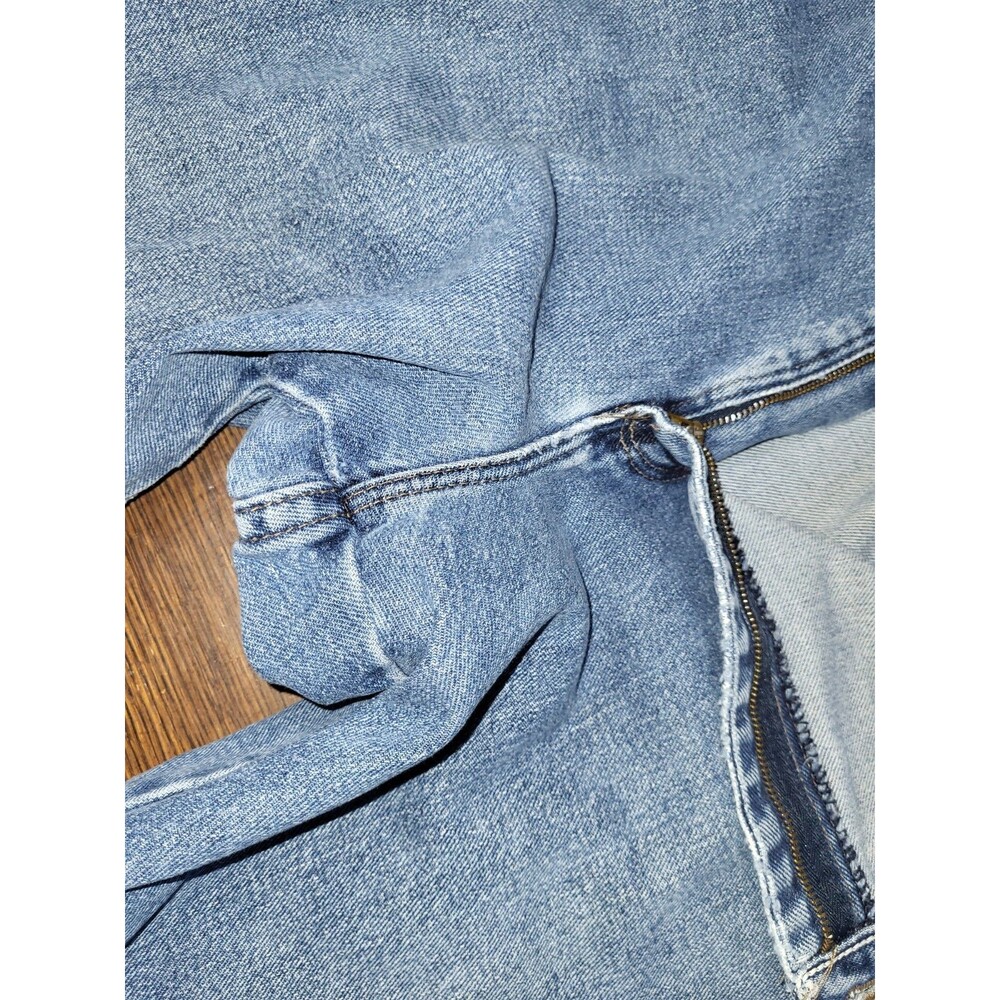 Vintage 90s Wrangler Jeans Mens 40x30 Made in USA Blue Denim Relaxed Baggy - Picture 4 of 11